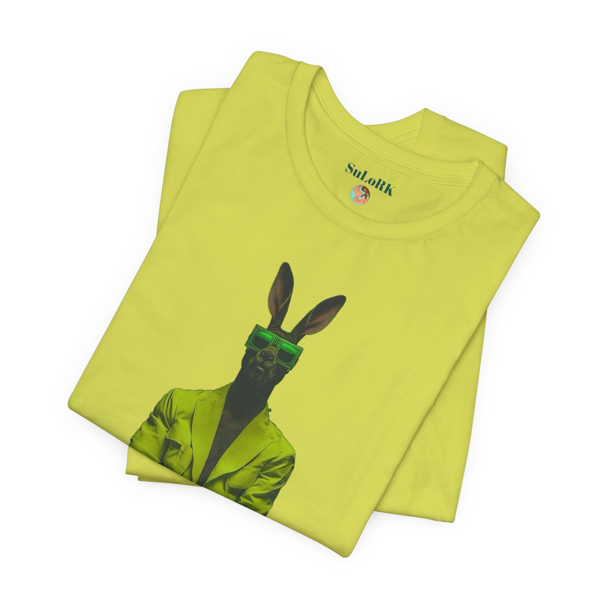 Surreal Suit Tee | Anthropomorphic Bunny Portrait T-Shirt