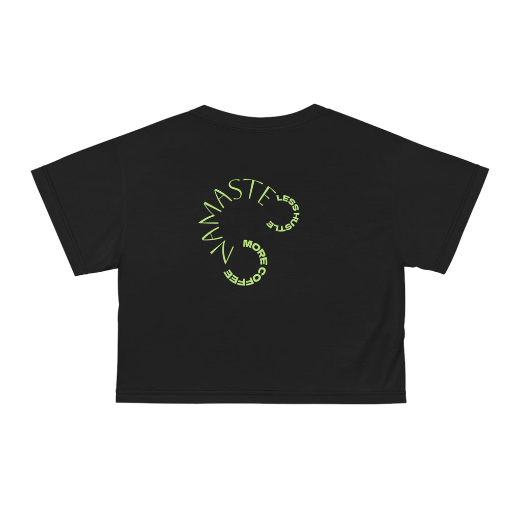 Egyptian Cat Goddess Crop Tee | Anubis-Inspired Feline Portrait