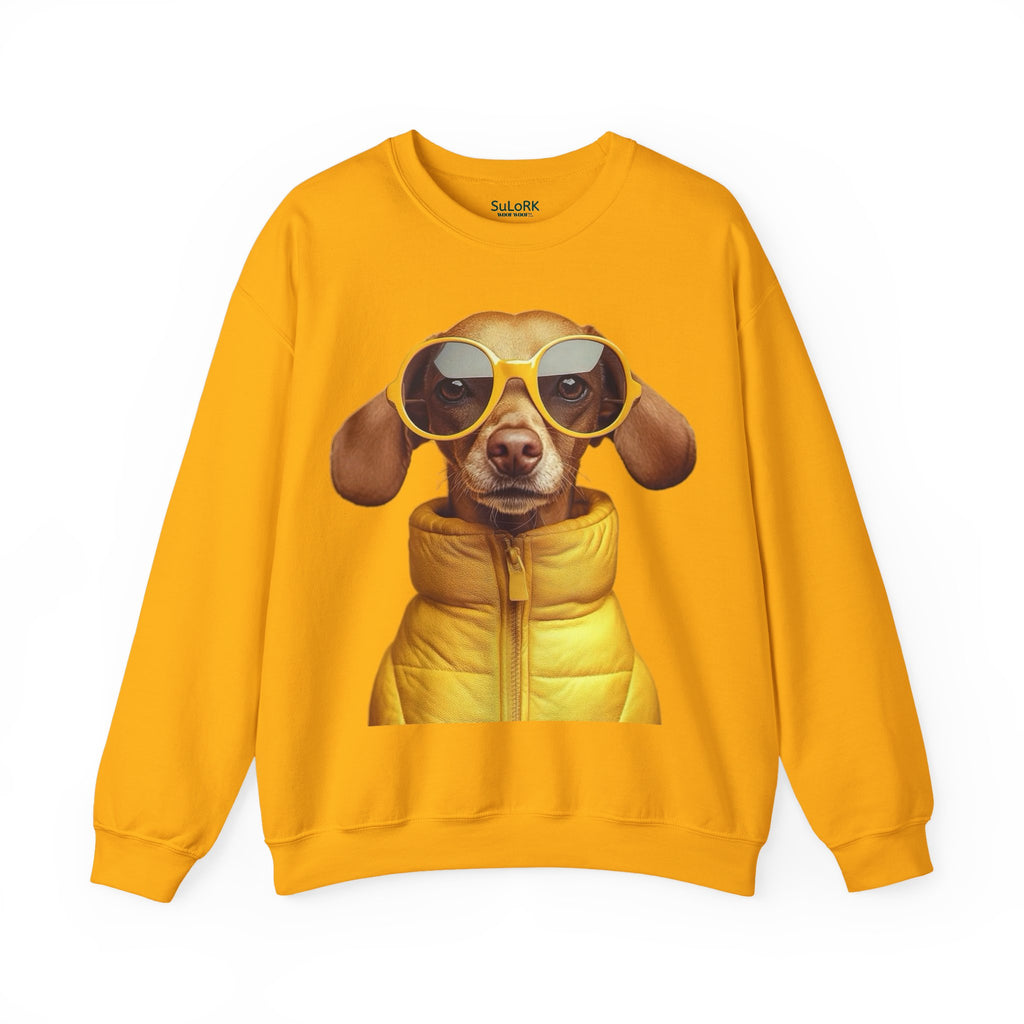 Sunglasses Dog Crewneck Sweatshirt